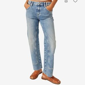 We the free Free People Risk Taker high rise straight size 26 NWT